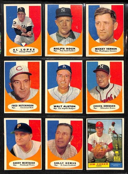 Lot Of 324 Different 1961 Topps Baseball Cards w. Clemente