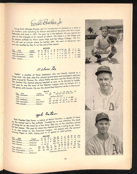 1949 Philadelphia Athletics Yearbook