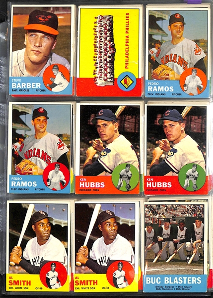 Lot Of 230 Assorted Topps Baseball Cards From 1963-65