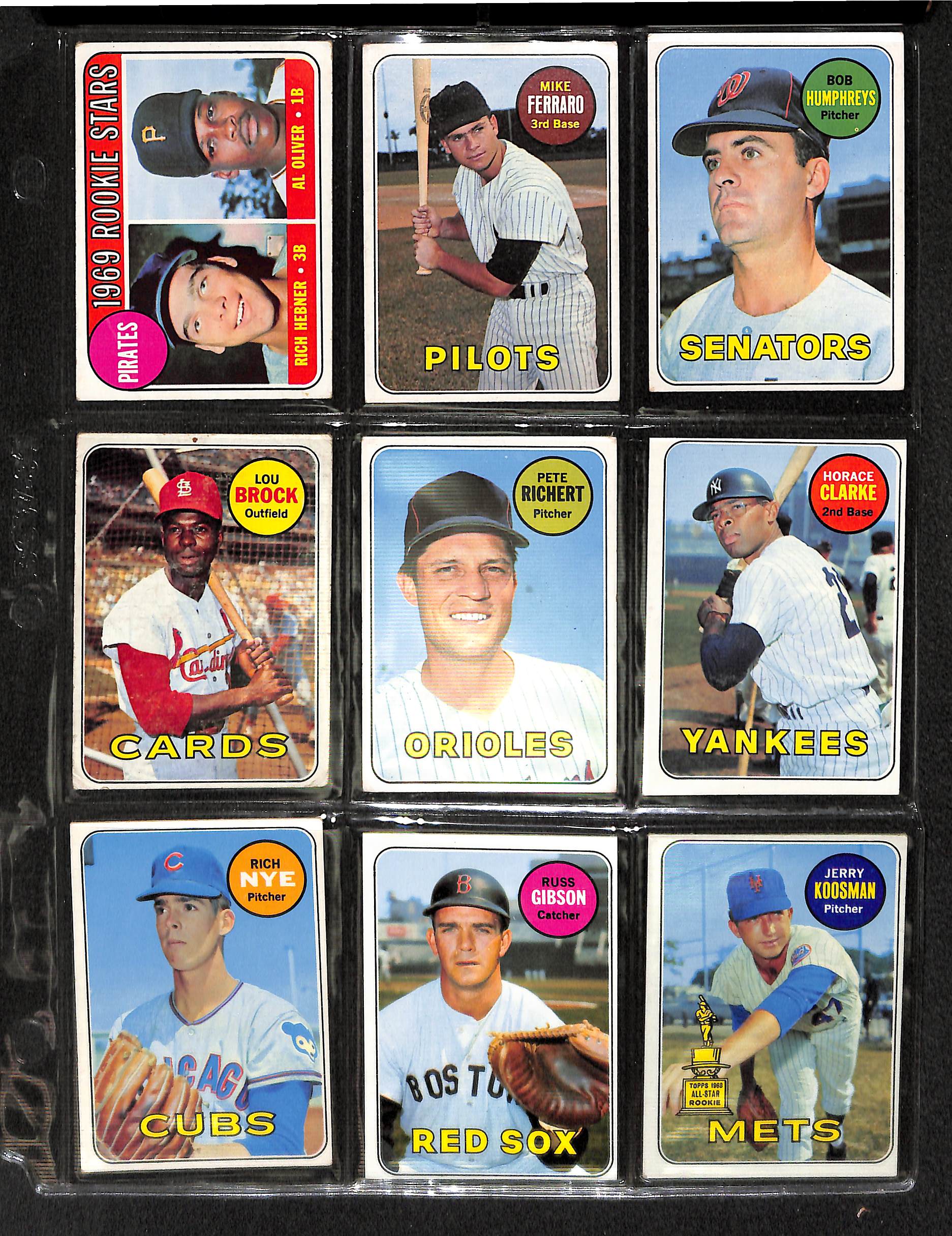 Lot Detail - Binder of 400 Cards - Partial Set of 1969 Topps Baseball w ...