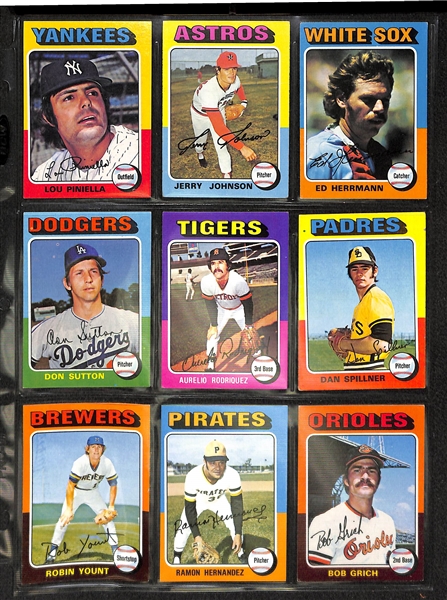 1975 Topps Baseball Set - Complete!