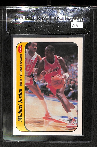 1986-87 Fleer Stickers Michael Jordan Rookie Card BVG 6.5