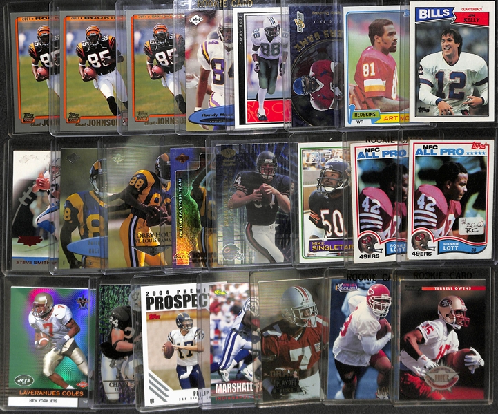 Lot Of Football HOF Rookies & Insert Cards