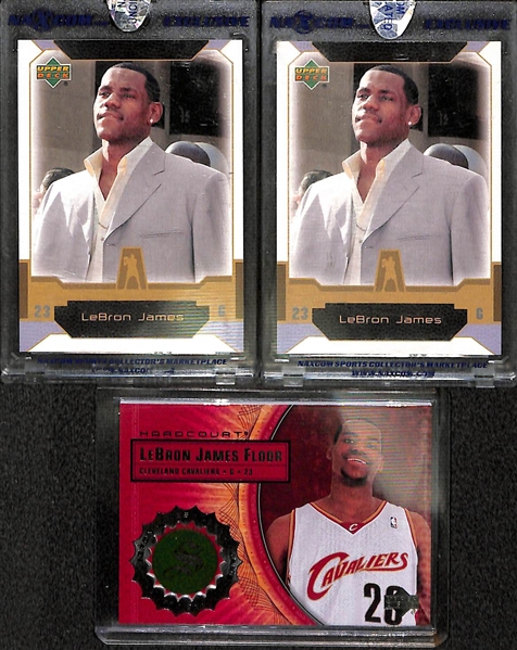 Lot Of 11 LeBron James Rookie & Parallel Cards