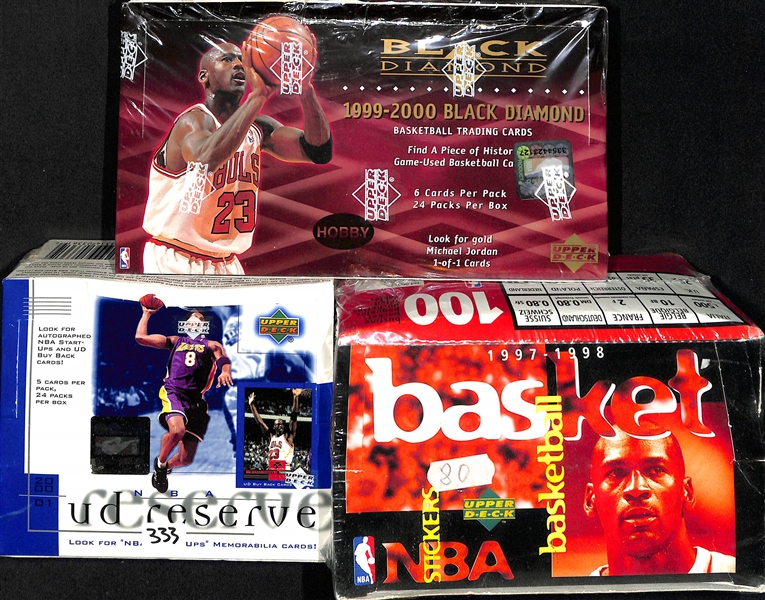Lot Of 3 Sealed Basketball Card Boxes