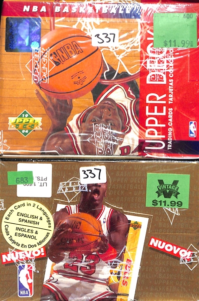 Lot Of 2 Sealed Upper Deck Basketball Boxes