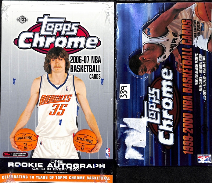Lot Of 2 Sealed Topps Chrome Basketball Card Boxes