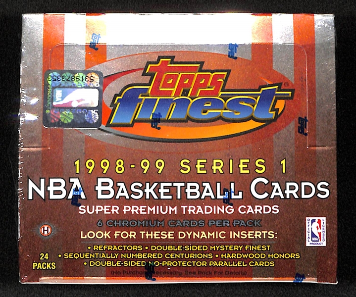 1998-99 Topps Finest Basketball Box