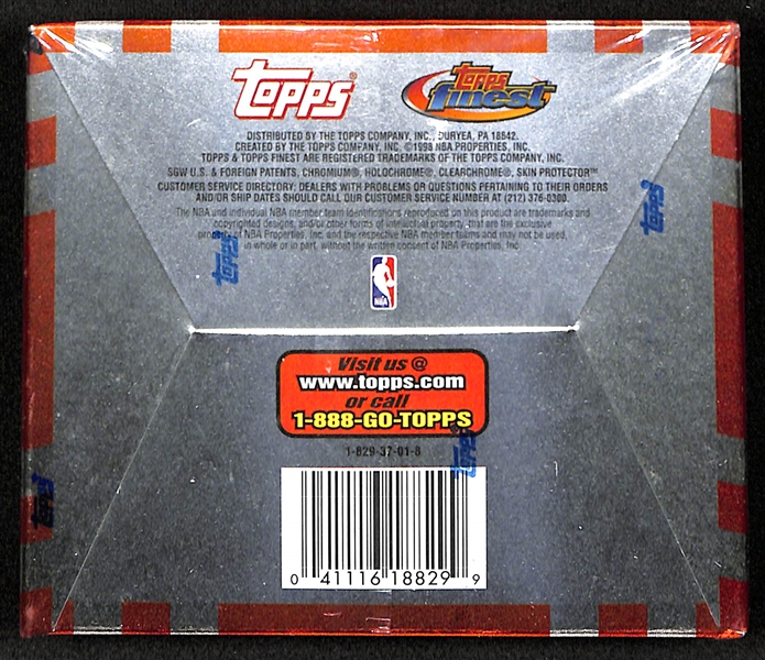 1998-99 Topps Finest Basketball Box