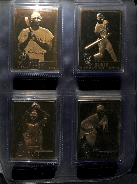 Danbury Mint 22KT Gold Baseball Card Set