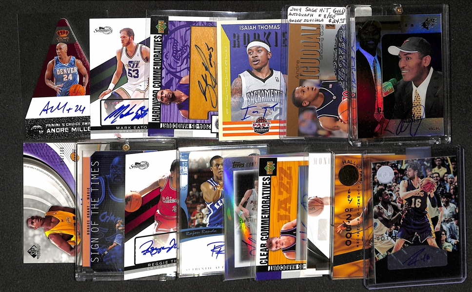 Lot Of 15 Basketball Stars Autograph Cards w. Kidd