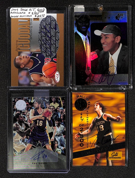 Lot Of 15 Basketball Stars Autograph Cards w. Kidd