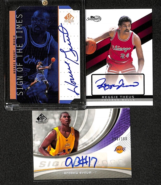 Lot Of 15 Basketball Stars Autograph Cards w. Kidd