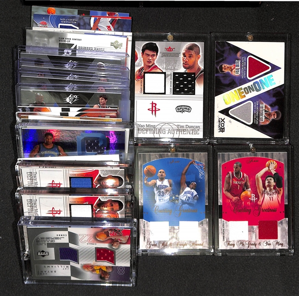 Lot Of 23 Basketball Stars Dual Jersey Cards