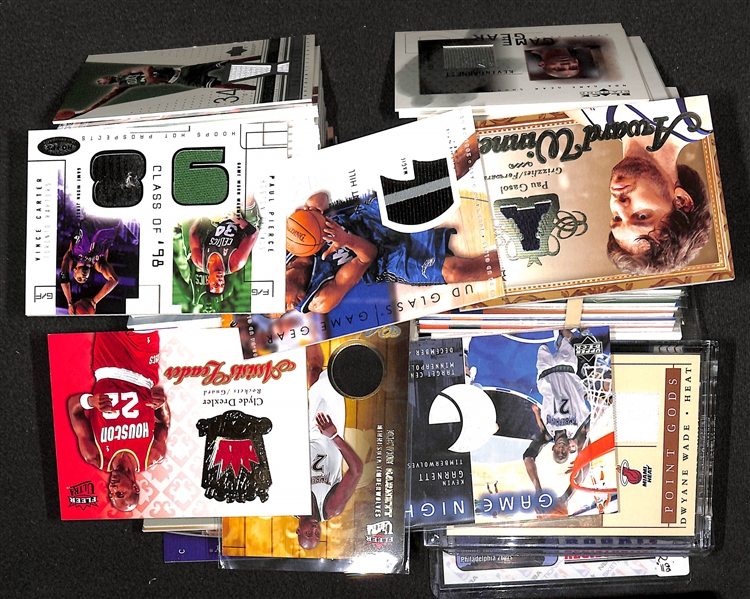 Lot Of 100 + Basketball Jersey/Relic Cards