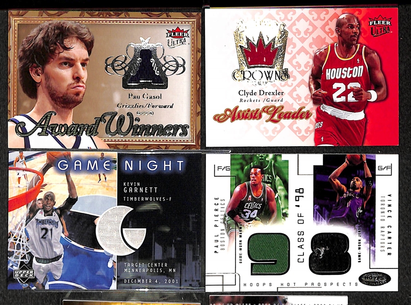 Lot Of 100 + Basketball Jersey/Relic Cards