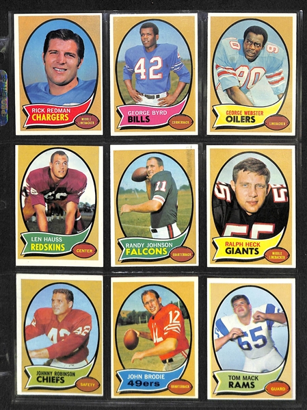 Lot Of 275 Different Football Cards From 1970-1972