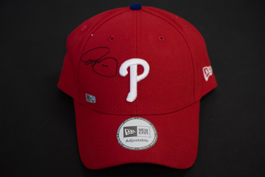Domonic Brown Signed Phillies Hat - MLB COA