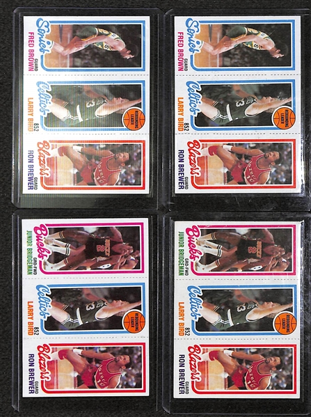 Lot Of 7 1980/81 Topps Basketball Rookie Cards w. Bird