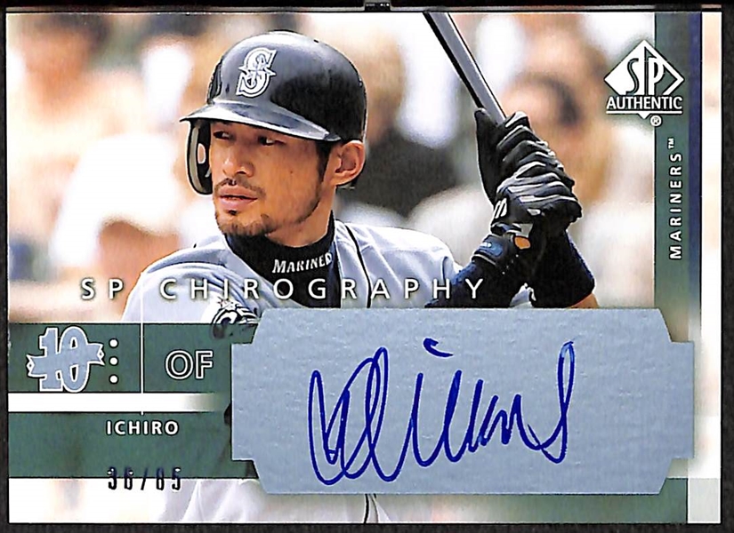 2003 SP Authentic SP Chirography ICHIRO Certified On-Card Autograph Card #36/85