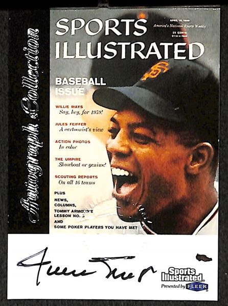 1999 Fleer Sports Illustrated Willie Mays Auto Card