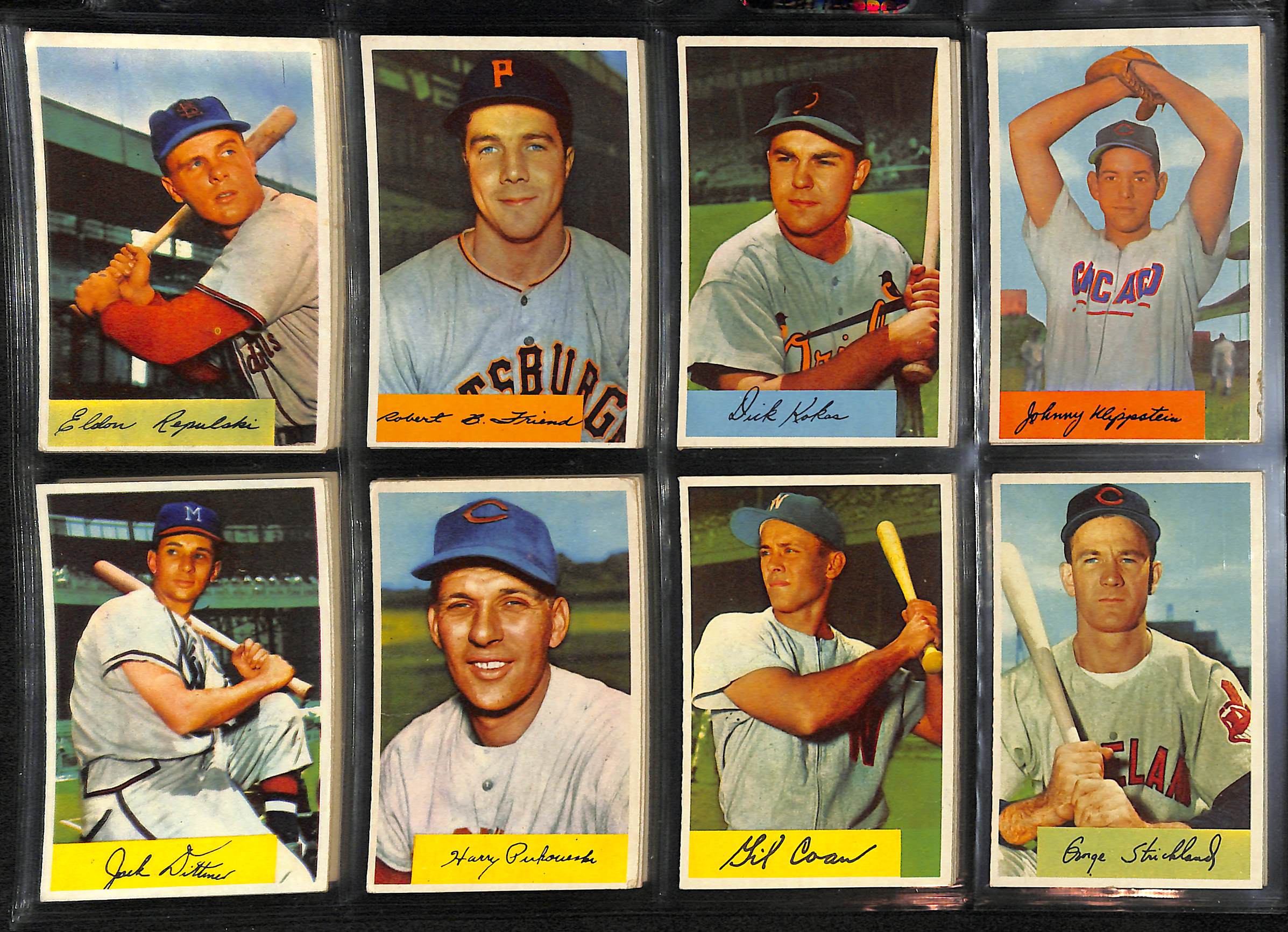 Lot Detail - 1954 Bowman Lot Of 48 Different Cards W/ Robin Roberts