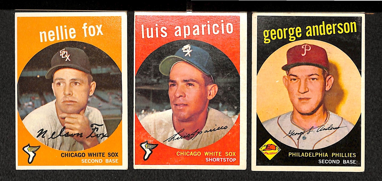 Lot Of 200 Different 1959 Topps Baseball Cards 