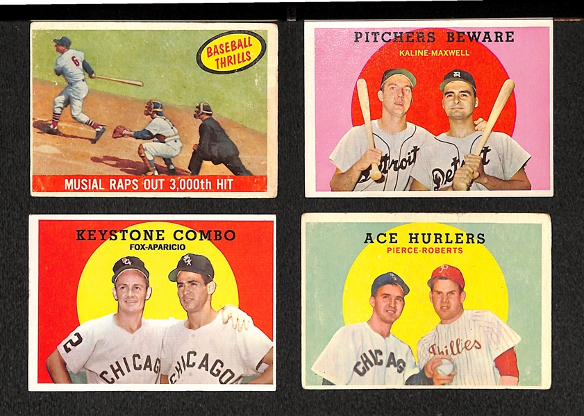 Lot Of 200 Different 1959 Topps Baseball Cards 