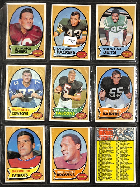 1970 Topps Football Complete Set