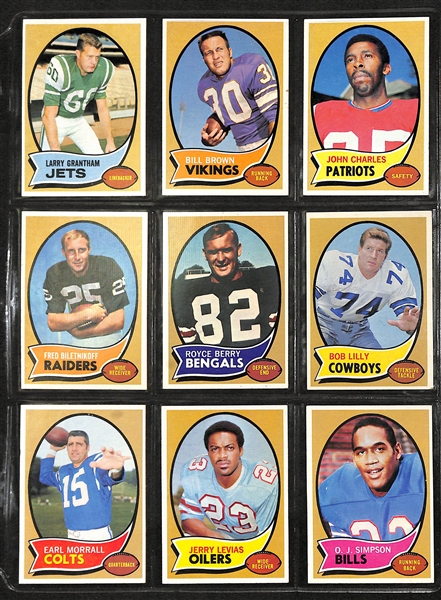 1970 Topps Football Complete Set