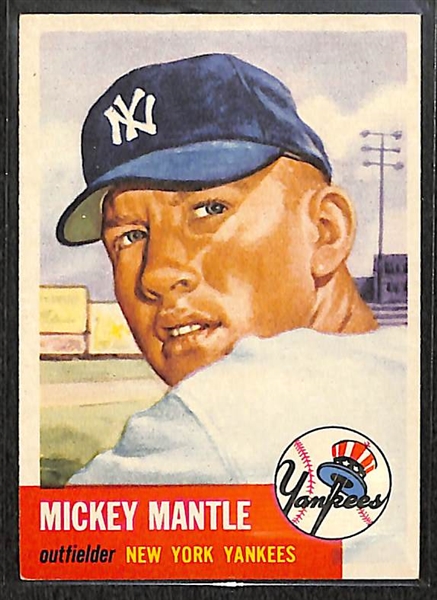 1953 Topps Mickey Mantle #82 Card BVG 6.0