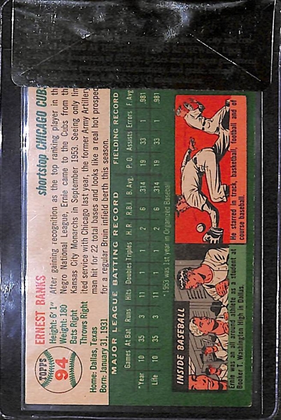 1954 Topps Ernie Banks #94 Card BVG 4.0 - Rookie Card!