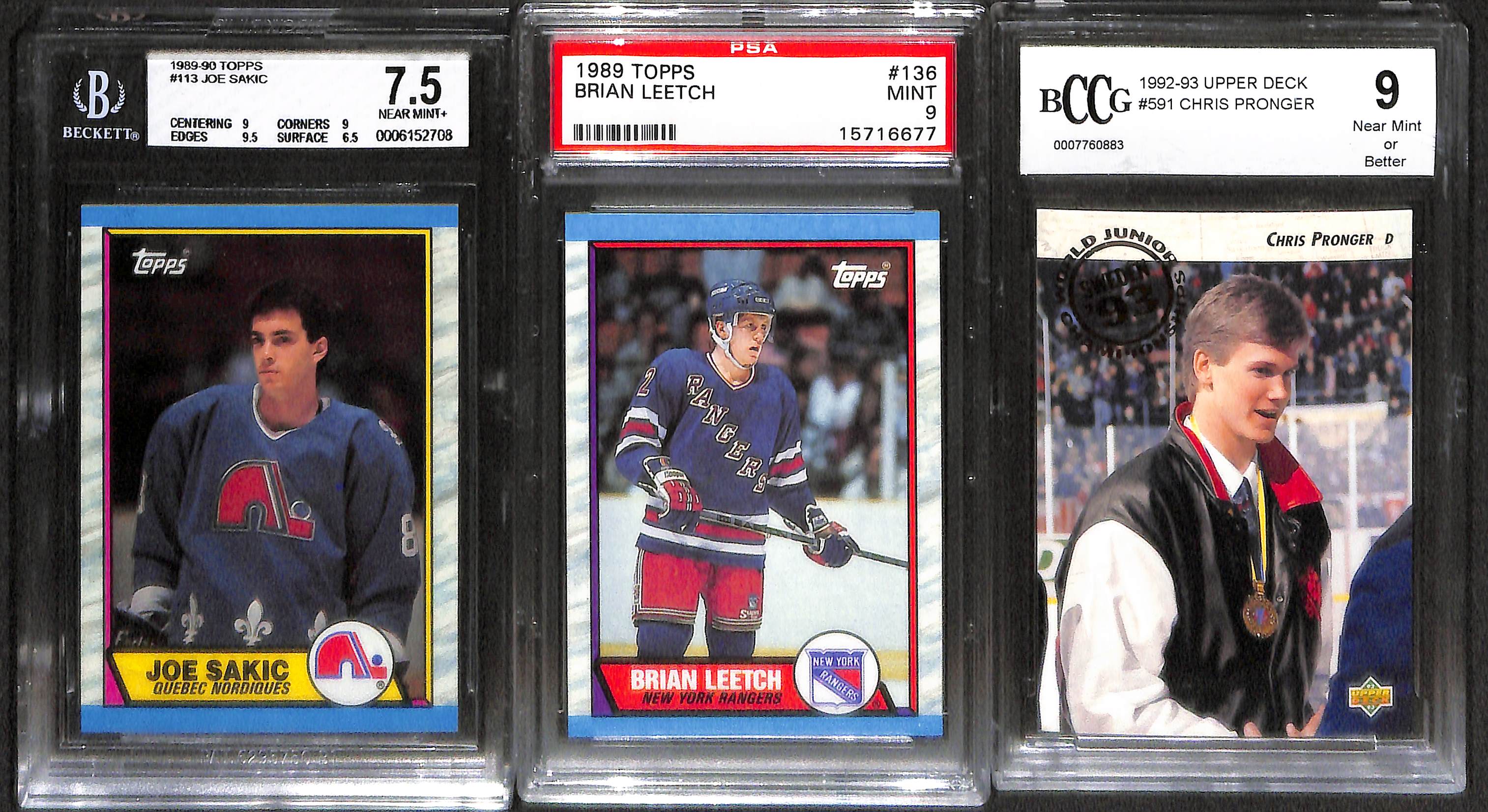 Lot Detail Lot Of 7 Hockey Graded Stars Rookie Cards w. Patrick Roy