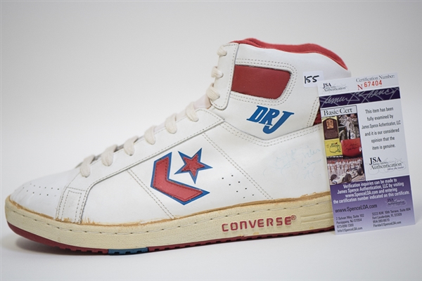 Julius Erving Signed Converse Shoe - JSA