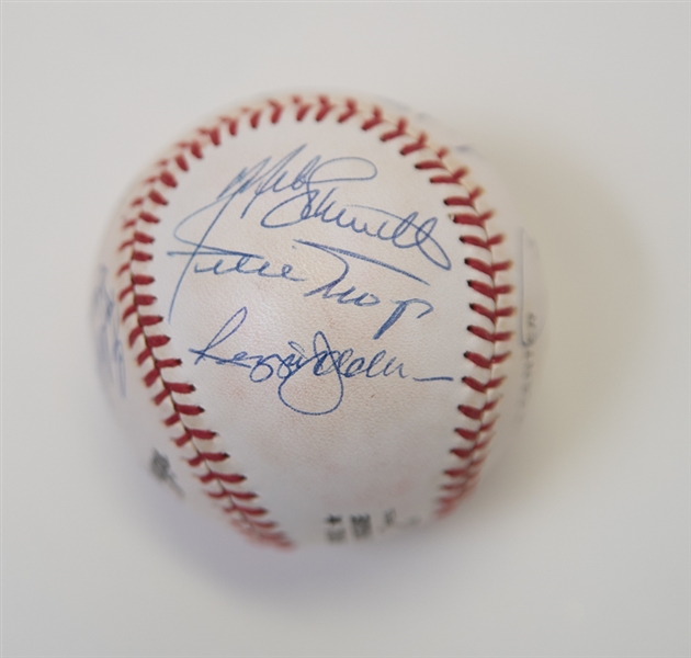 500 Home Run Hitters Autographed Baseball w/ Mantle - JSA LOA