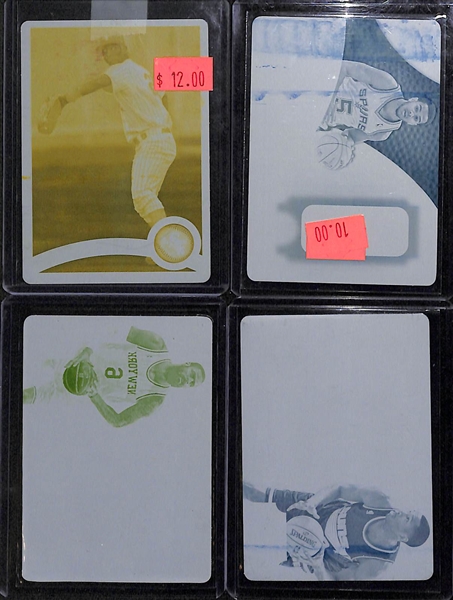 Lot Of 14 - #1/1 Mixed Sports Printing Plate Cards 