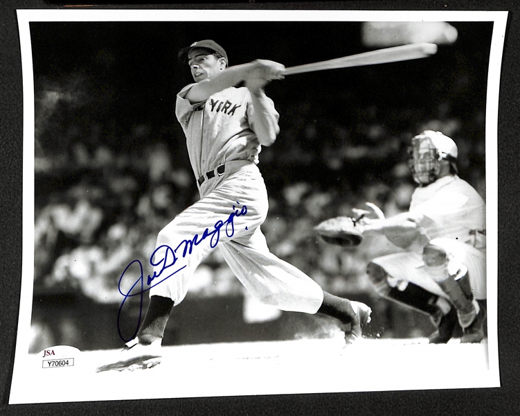 Joe DiMaggio Signed 8 x 10 Photo - JSA LOA