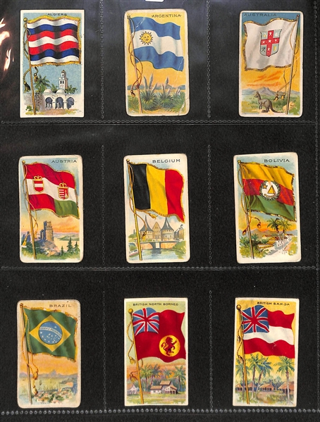 Lot Of 187 1910 T59 Flags Of All Nations (Almost Complete Set}