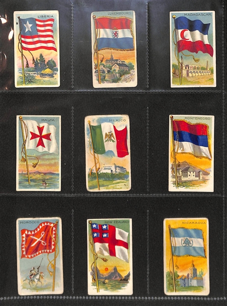 Lot Of 187 1910 T59 Flags Of All Nations (Almost Complete Set}