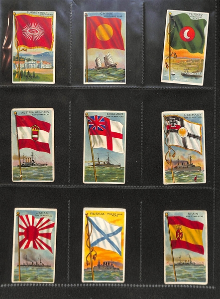 Lot Of 187 1910 T59 Flags Of All Nations (Almost Complete Set}