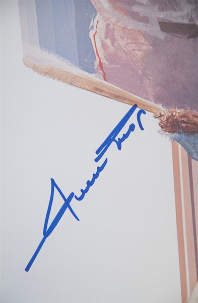 Willie Mays Signed 18x24 Poster Lithograph - PSA