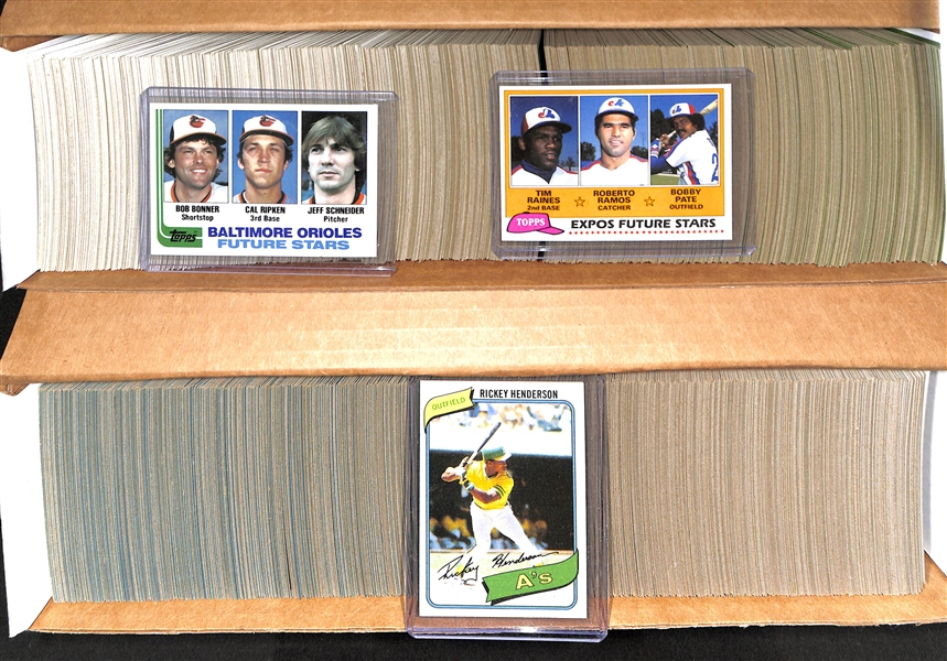 Lot Of 3 Baseball Complete Sets - 1980,1981,1982 Topps