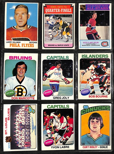 Lot Of 350+ Topps Hockey Cards 1970-82 - Lafleur, Hextall, Hextall, Rattlle, Potvin