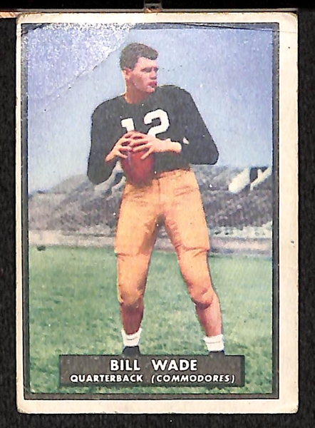 Lot Of 25 1951 Topps Magic Football Cards w. Bill Wade, Monahan, Rechichar