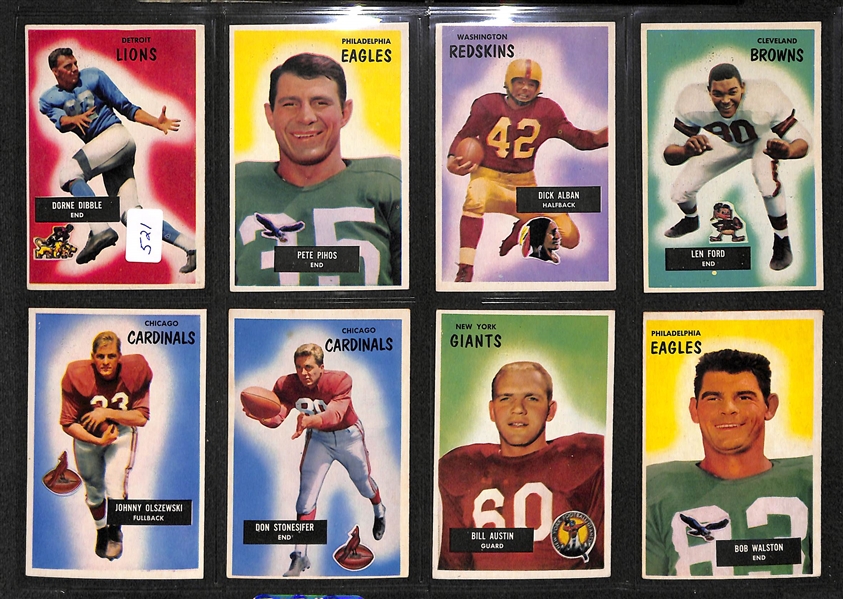 1955 Jack Christiansen Detroit Lions Bowman #28 Football Card