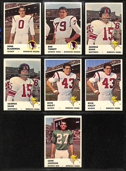 Lot Of 114 Football Cards From 1957-1962 w. Bobby Lane, Tripucca, Pellington, Marchetti, Mason