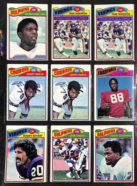 Lot Of 600 Assorted 1974-1981 Topps Football Cards w. Staubach, Tarkenton, Unitas, Griese, Harris, Fouts, More