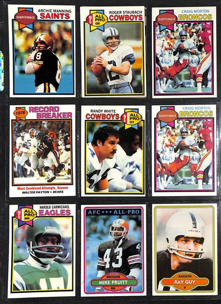 Lot Of 600 Assorted 1974-1981 Topps Football Cards w. Staubach, Tarkenton, Unitas, Griese, Harris, Fouts, More