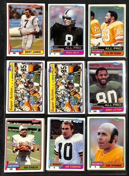 Lot Of 600 Assorted 1974-1981 Topps Football Cards w. Staubach, Tarkenton, Unitas, Griese, Harris, Fouts, More