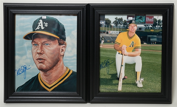 Lot Of 2 Mark McGwire Signed & Framed 8 x 10 Prints - JSA